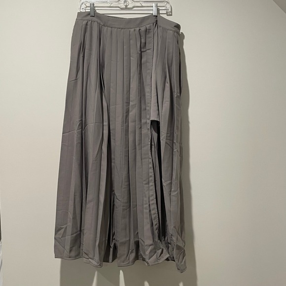 NWT The Drop vi_bogodist Gull Pleated Moss Skirt XL Womens Maxi Skirt - Picture 1 of 6